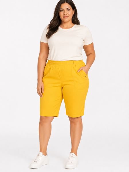 Picture of CURVY GIRL STRETCH BERMUDA ELASTICATED WAIST